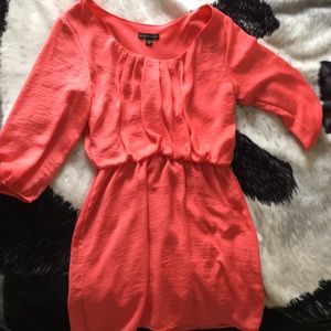 City Triangles peach formal dress